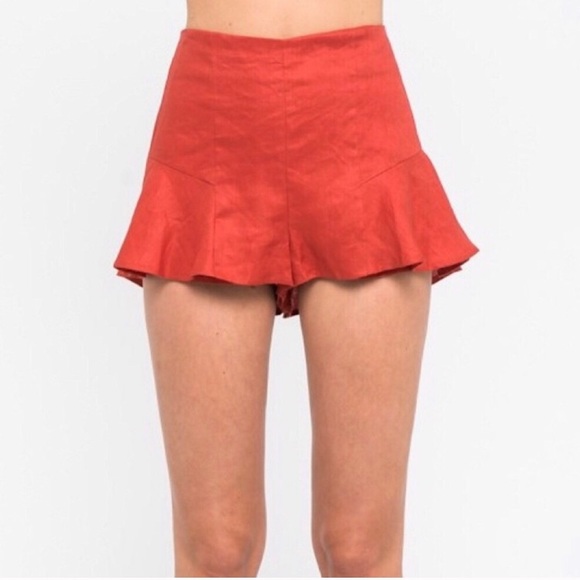 High Waist Ruffle Shorts - Picture 3 of 4